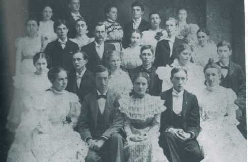 The 1897 graduating class taken from "A Picture History" by Betty Mitchell.